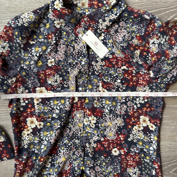 NEW Adriano Goldschmied Sutton Silk Shirt Medium - Picture 10 of 12